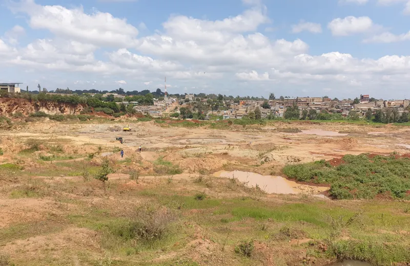 Construction stone quarry in Nairobi, Kenya